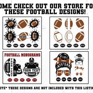 Football Mom Svg, Football Mom Life Svg, Mom Life Svg, Football Designs, Cheer Mom Svg, Cut File For Cricut, Silhouette, Png, Dxf image 2