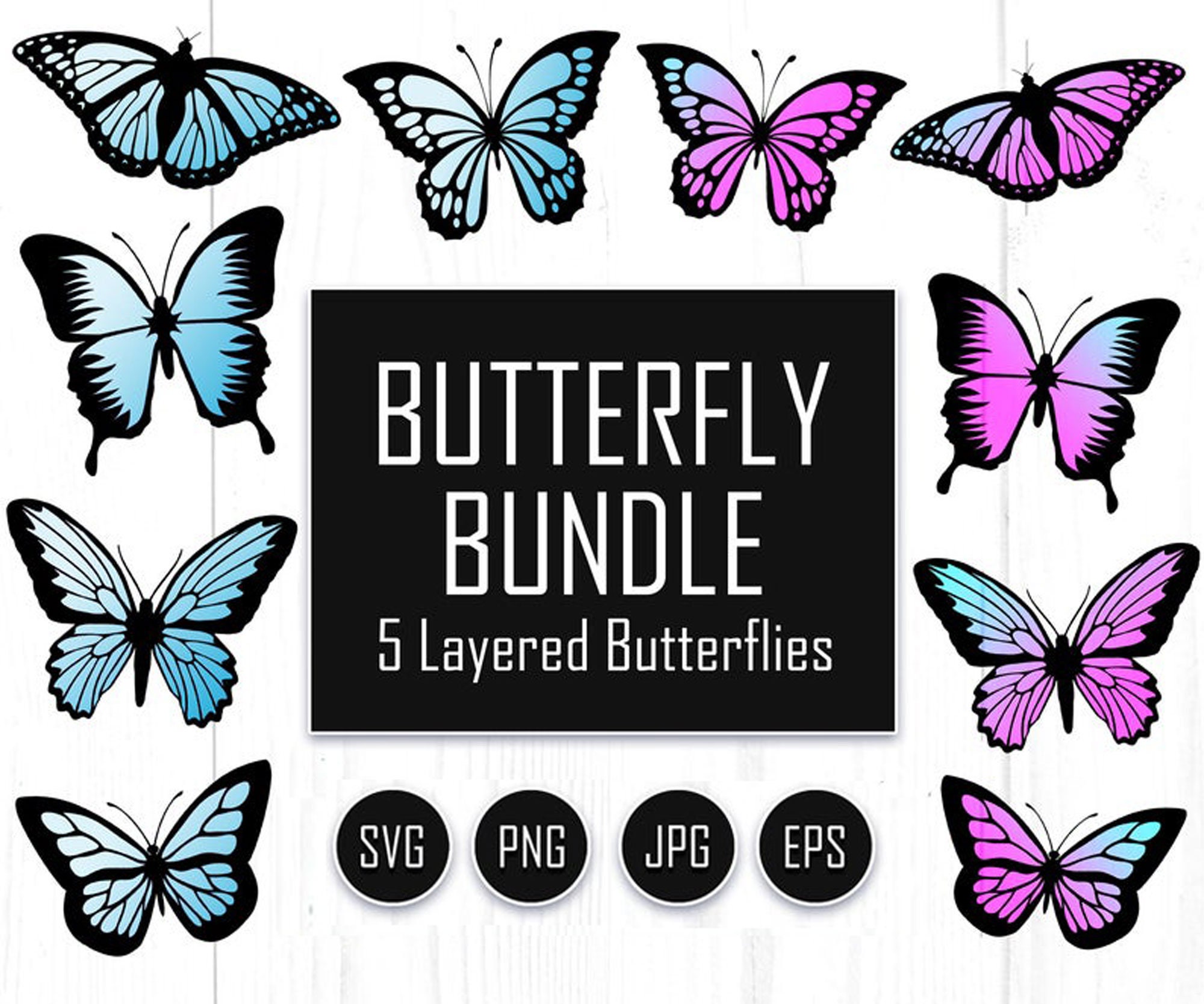 Download Butterfly Svg Butterfly Bundle Svg Files Butterfly Svg Etsy