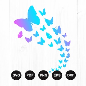 Papillon SVG, fichier SVG papillon, papillon cluster SVG, papillon Svg pour Cricut, papillon Clipart, papillons Svg, papillon Silhouette
