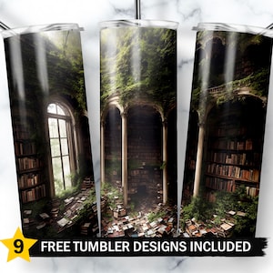 Books Tumbler Wrap, Reading Tumbler Designs, Library 20oz Skinny Tumbler Wrap Png, Reading Sublimation Designs Png, Digital Download, Png