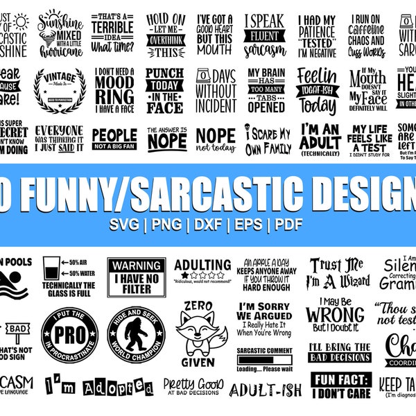 Sarcasm Svg Bundle, Sarcastic Bundle Svg, Sarcastic Svg Bundle, Funny Svg Bundle, Sarcastic Sayings Svg Bundle, Sarcastic Quotes Svg