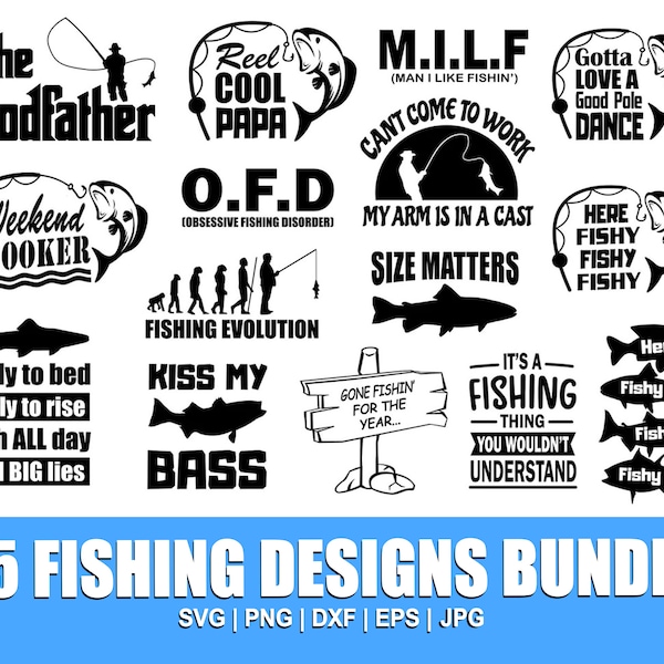 Fishing Svg | Fishing Svg Bundle | Fishing Svg for Cricut | Fishing Svg Sayings | Fishing Svg Decals | Fishing Cut File | Vector Png Jpg Eps
