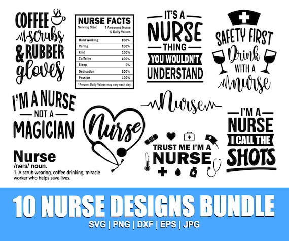 Nurse Svg Bundle, Nurse Quotes, Nurse Saying, Nurse Clipart, Nurse Life, Doctor Svg, Nurse Svg File for Cricut, Nurse Cut File, Nurse Mom
