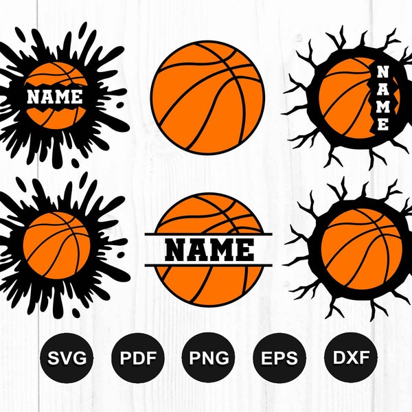 Basketball Svg Bundle, Basketball Monogram Svg, Basketball Designs, Basketball Team Svg, Cut File For Cricut, Silhouette, Png, Dxf