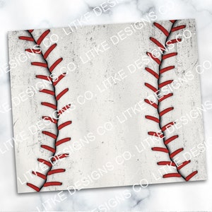 K&ouml;nnte beinhalten: Ein wei&szlig;er Baseball mit roten N&auml;hten. Der Baseball hat einen abgenutzten, Vintage-Look.