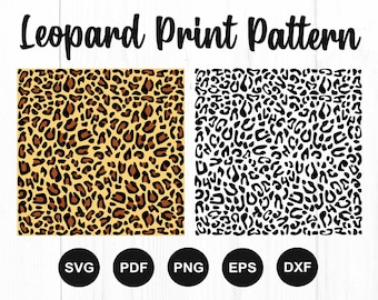 Pacchetto Svg stampa leopardo, Leopard Pattern Svg, Leopard Texture Svg, Animal Print Svg, Leopard Print Pattern Svg, Cheetah Print Svg, File di taglio