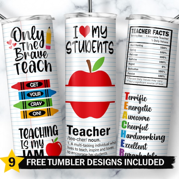 Teacher Tumbler - Etsy