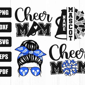 Cheer Mom Svg Bundle, Cheer Life Svg, Cheerleader Svg Files, Cheerleader Mom Designs, Mom Life Svg, Cut File For Cricut, Silhouette, Png,Dxf