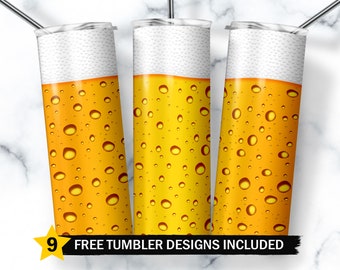 Beer Tumbler Designs, Beer Tumbler Wrap, Beer Tumbler Png, 20oz Skinny Tumbler Wrap Png, Beer Sublimation Designs Png, Digital Download
