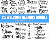 Welcome Sign Svg, Welcome Svg Bundle, Farmhouse Sign Svg, Porch Sign Svg, Home Sweet Home Svg, Family Sign Svg, Cut File For Cricut, Dxf Png