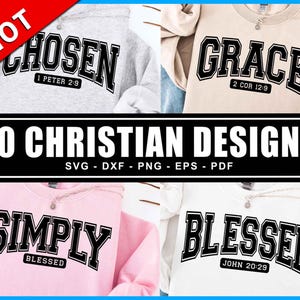 Christliches SVG-Bundle, Oster-Svg, Jesus-Svg, Glaube-Svg, Religiöses SVG, Schrift-Svg, Bibel-Vers-Svg, Bibel-Zitate-Svg-Png, Schnittdatei Cricut