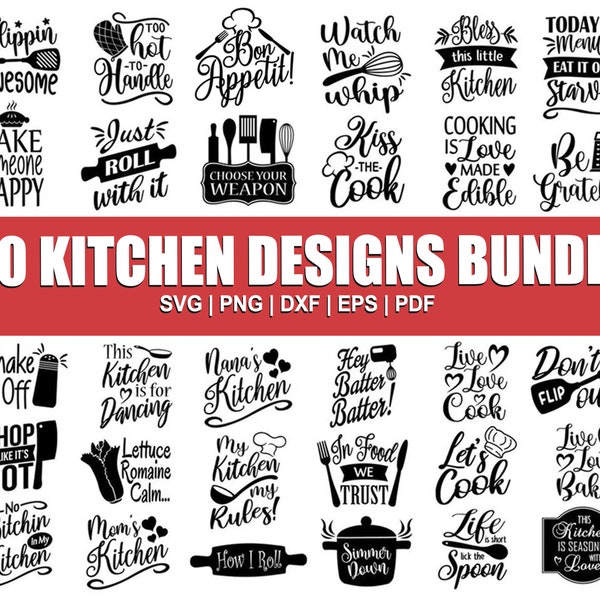 Kitchen Svg, Kitchen Svg Bundle, Kitchen Cut File, Baking Svg, Cooking Svg, Potholder Svg, Kitchen Quotes Svg, Kitchen Svg Files For Cricut