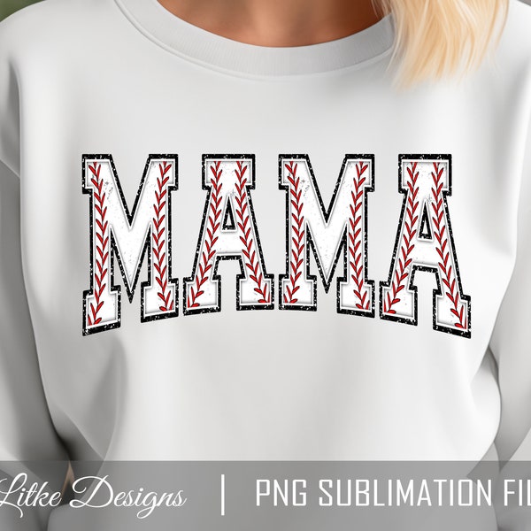 Baseball Mama Png, Baseball Mom Png, Baseball Mama Sublimation Design, Varsity Mama Png, Baseball Png, Mama Png, Retro Baseball Mama Png