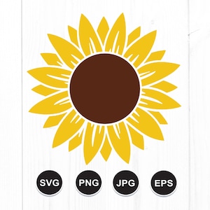 Girassol SVG, Arquivos SVG de girassol, Clipart de girassol, Girassol angustiado, Girassol Svg para Cricut, Flor Svg, Arquivo de corte Svg de girassol