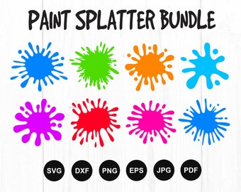 Paint Splatter Svg, Paint Splat Svg, Ink Splatter, Paint Splash Svg, Splatter Svg, Paint Splatter Clipart, Paint Svg, Cut File for Cricut