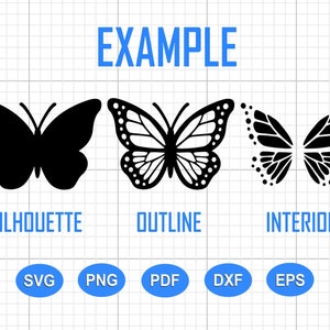 Butterfly SVG, Butterfly Bundle SVG Files, Butterfly SVG Layered, Butterfly Files for Cricut, Butterfly Clipart, Butterflies Svg, Silhouette image 2