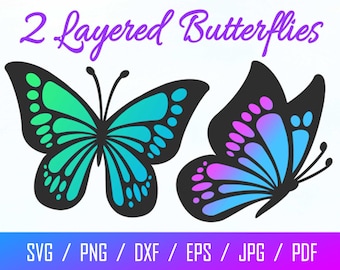 Butterfly SVG, Butterfly Bundle SVG Files, Butterfly SVG Layered, Butterfly Files for Cricut, Butterfly Clipart, Butterflies Svg, Dxf, Pdf