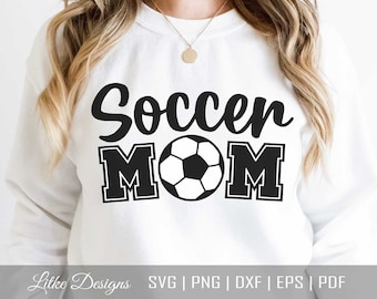 Soccer Mom Svg, Soccer Mom Life Svg, voetbal Svg-bestanden, Soccer Mom ontwerpen, voetballiefhebber, gesneden bestand voor Cricut, silhouet, png, dxf