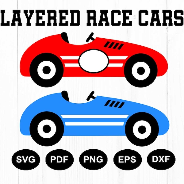 Bundle Svg de voiture de course, Svg de voiture de course rétro, Svg de voiture de course, Svg de course, Clipart de voiture de course, Clipart de course, fichier de coupe pour Cricut, Silhouette, Png