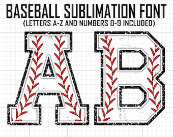 Baseball Font Png, Baseball Png, Baseball Mom Png, College Alphabet, Varsity Letters Png, Baseball Chenille Png, Baseball Sublimation, Png
