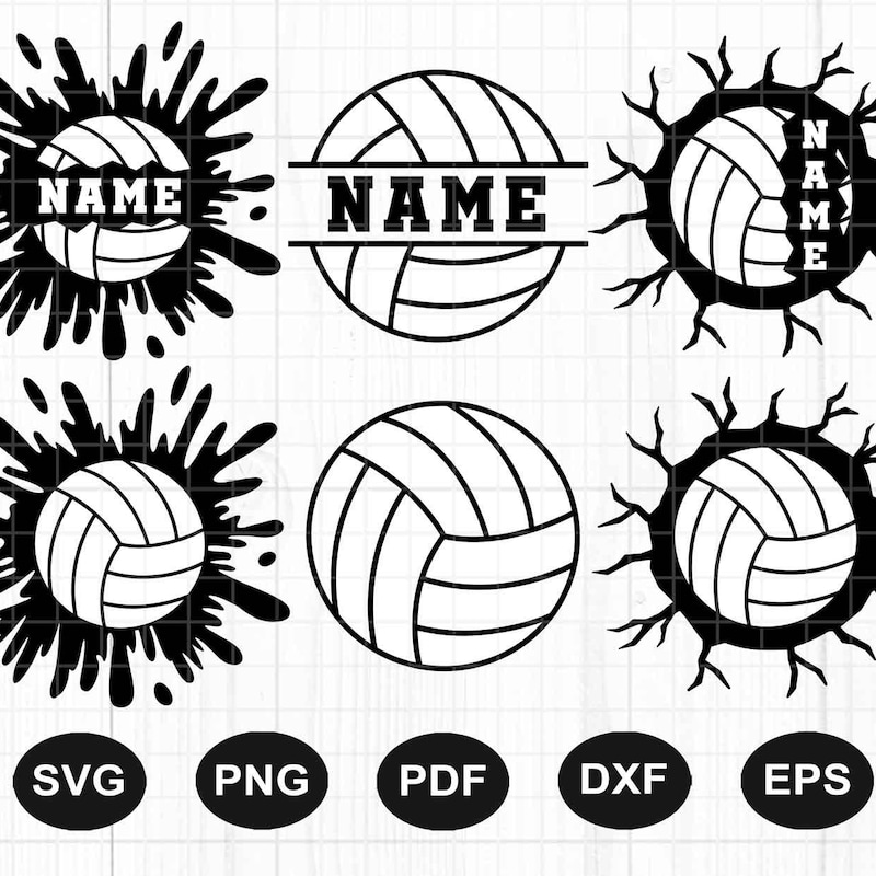 Volleyball Exploding Svg Volleyball Svg - Etsy