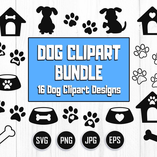 Hund Clipart Bundle, Hund svg Bundle, Pfotenabdrücke svg, Hunde Monogramm svg, Haustier svg, Hundeschnittdatei, Hundehaus svg, Hundeknochen svg, Pfotenabdruck geschnitten Datei