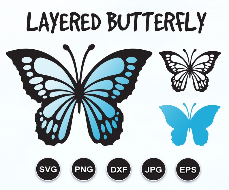 Download Butterfly SVG Butterfly SVG File Layered Butterfly SVG | Etsy