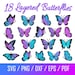 Butterfly SVG, Butterfly Bundle SVG Files, Butterfly SVG Layered, Butterfly Files for Cricut, Butterfly Clipart, Butterflies Svg, Silhouette