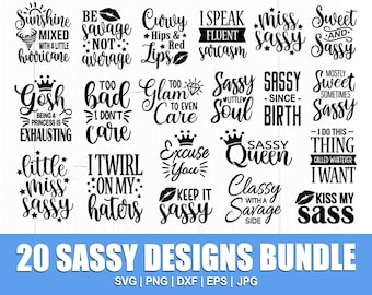 Sarcastic Svg Bundle, Sassy Svg Bundle, Funny Svg, Mean Svg, Joke Svg, Sarcastic Quotes Svg, Sarcastic Sayings Svg, Cut File for Cricut