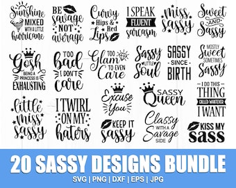 Sarcastic Svg Bundle, Sassy Svg Bundle, Funny Svg, Mean Svg, Joke Svg, Sarcastic Quotes Svg, Sarcastic Sayings Svg, Cut File for Cricut