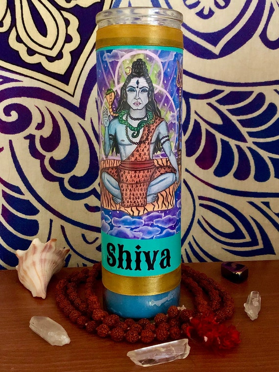 Shiva Prayer Candle Etsy
