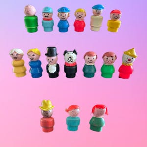 Vintage Fisher-Price Little People | 1960s 70s Figurines Collectors | Pick Your Own