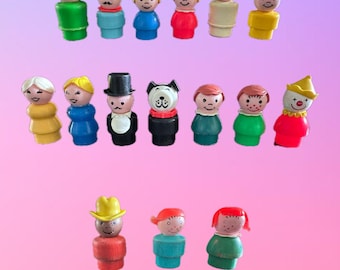 Fisher-Price Vintage Little People / Figurine anni '60 e '70 per collezionisti / Scegli il tuo