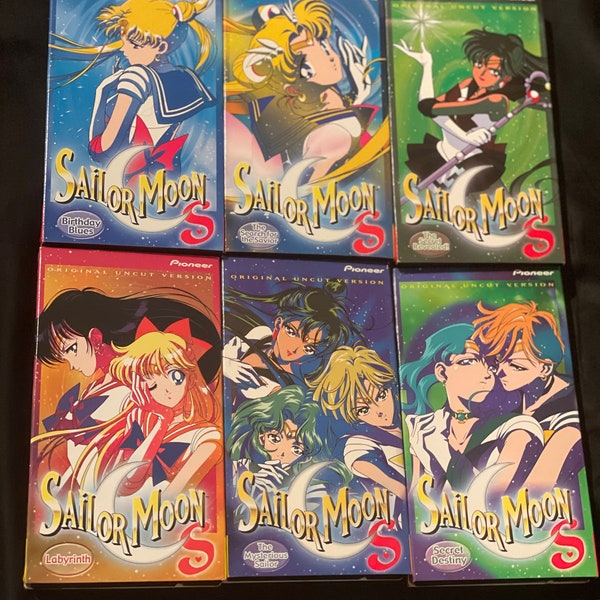 Vintage Sailor Moon S VHS | Unique Kawaii Gift Anime Show | Gift for Her, Bridesmaids, Wedding, Valentine, Anniversary