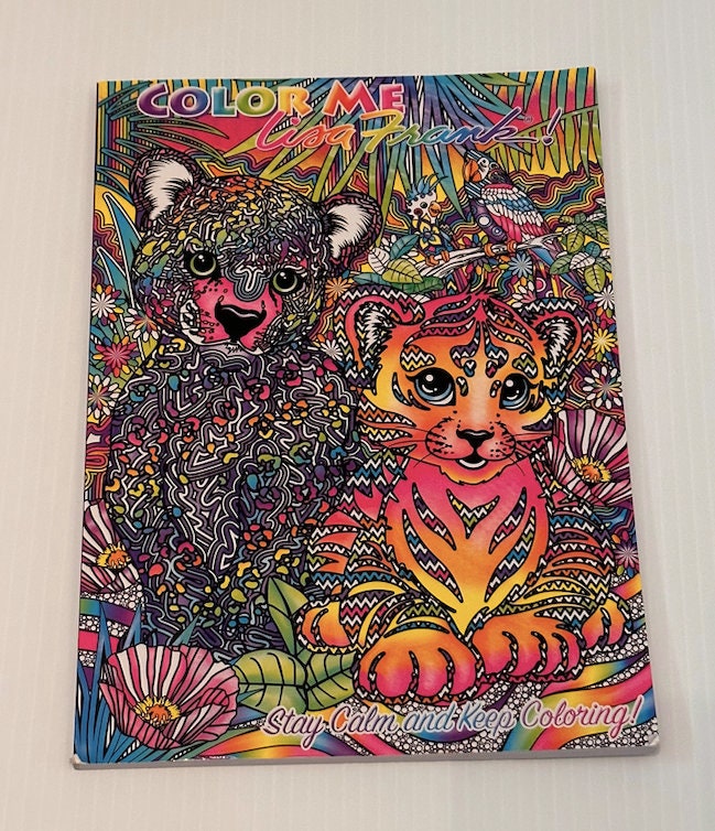 Adult Lisa Frank Coloring Book Detailed 90s 80s Inspired Drawings Gift 