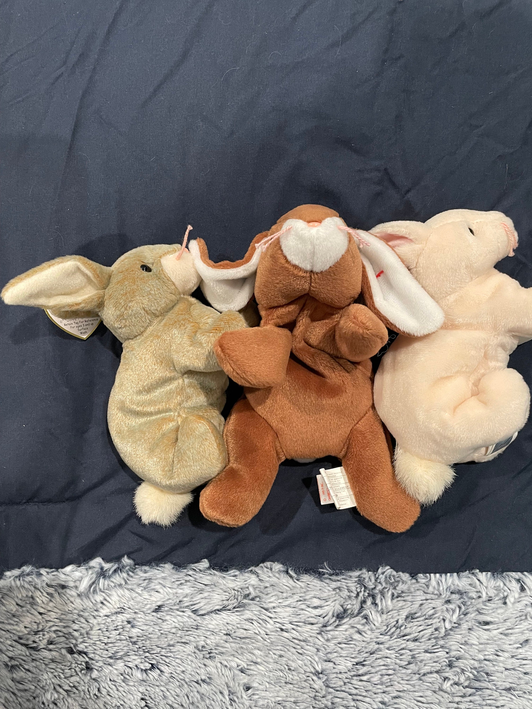 Rare & Retired Ty Beanie Babies Nibbler, Nibbly and Ears 90s Vintage