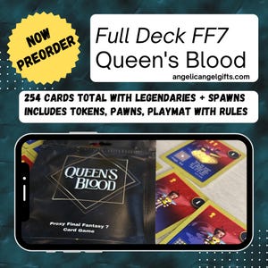 フルデッキ ファイナルファンタジー 7 ファンメイド 予約販売 | クイーンズブラッド 254 枚カード | プレイ可能なカードゲーム | ギフト