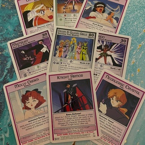 Sailor Moon Sammelkartenspiel - zufällige Pull-Karte, Anime-Sammelkarte, Fan-Sammelkarten, niedliches Geschenk für Kinder und Erwachsene