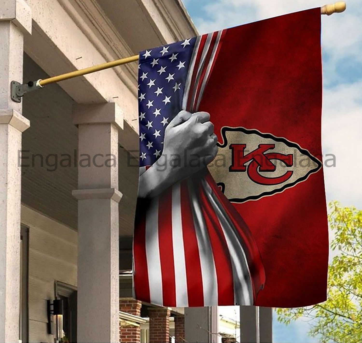 Kansas City Chiefs Flag Kansas City Chiefs Lawn Sign Kansas Etsy