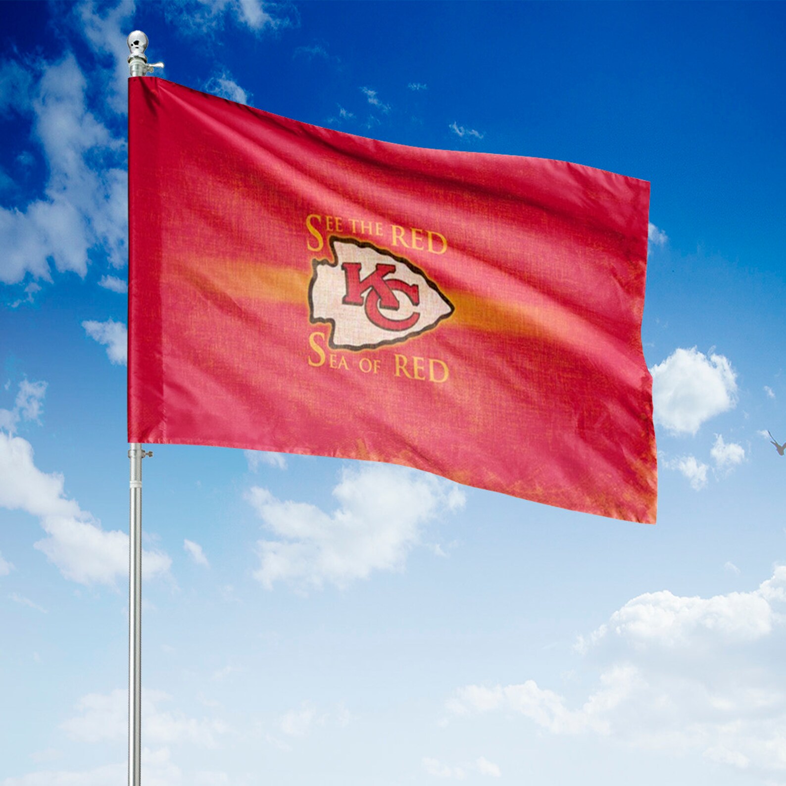 Kansas City Chiefs Flag Kansas City Chiefs Lawn Sign Kansas Etsy