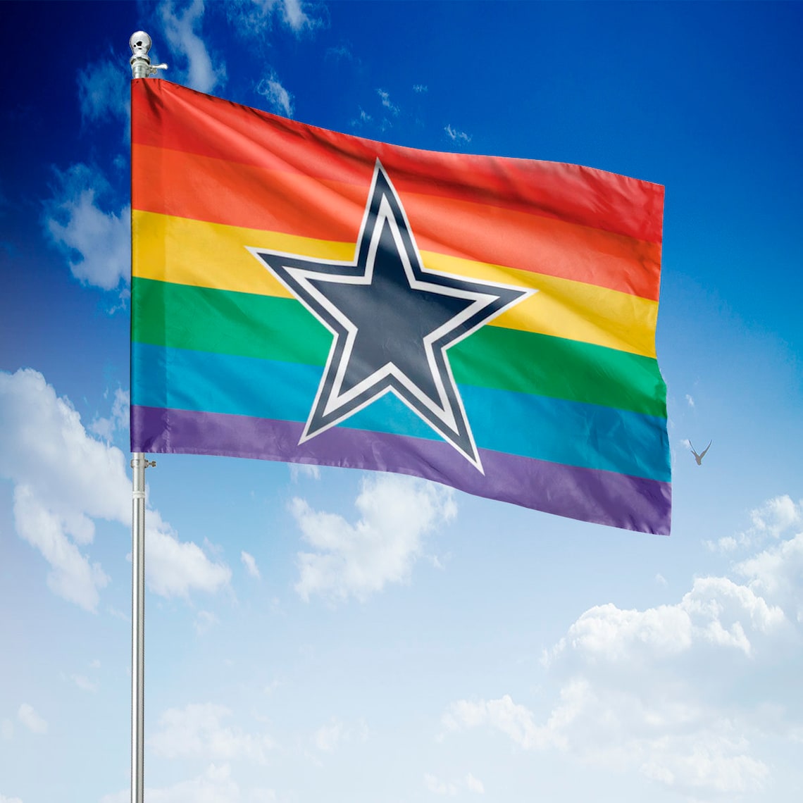LGBT Dallas Cowboys Flag Dallas Cowboys NFL Flag Dallas Etsy