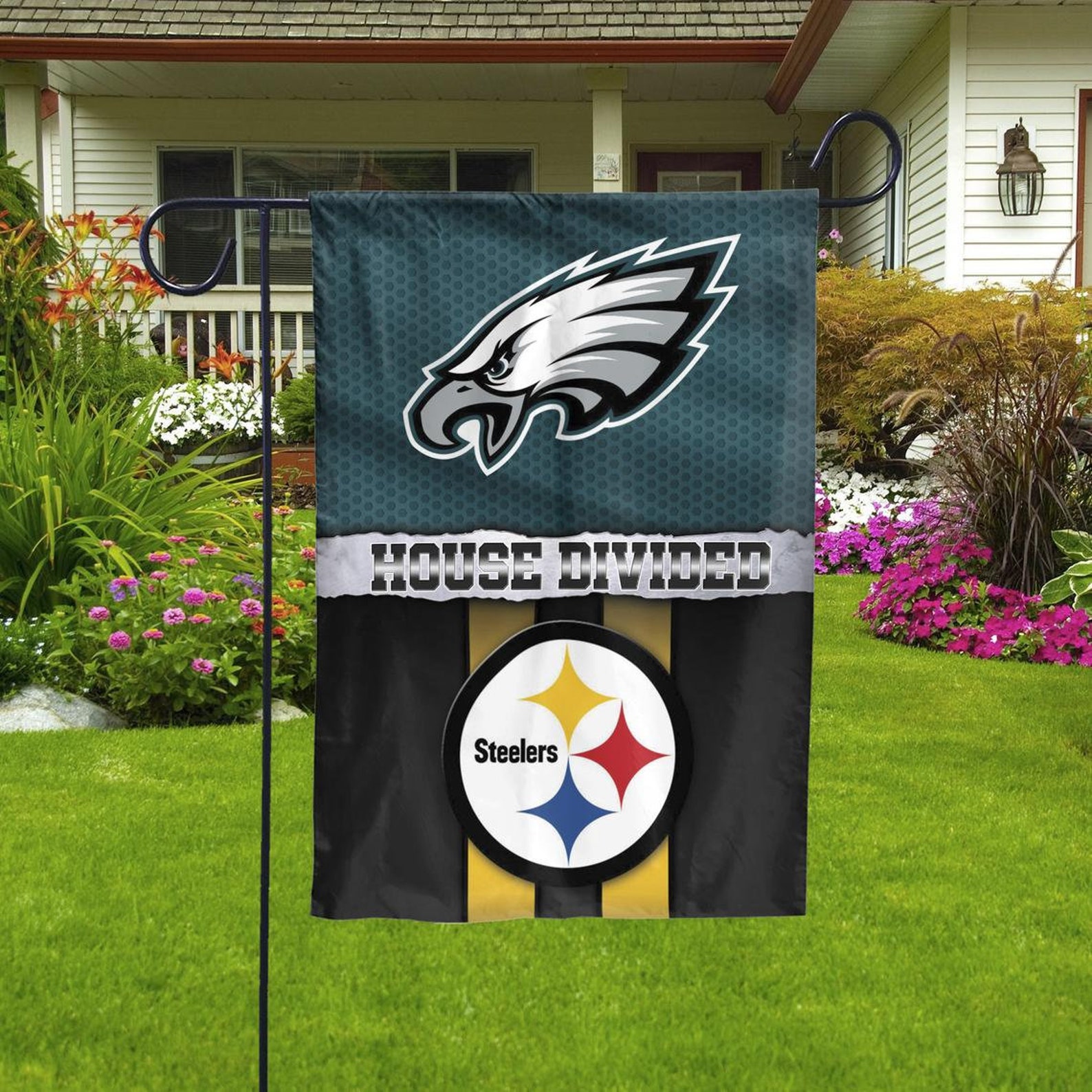 Custom House Divided Flag Custom NFL House Divided Flag Etsy