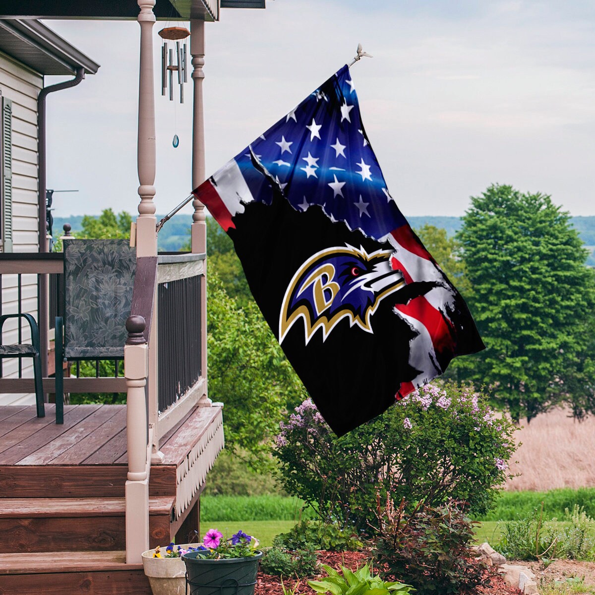 Baltimore Ravens Flag Baltimore Ravens Lawn Sign Baltimore Etsy