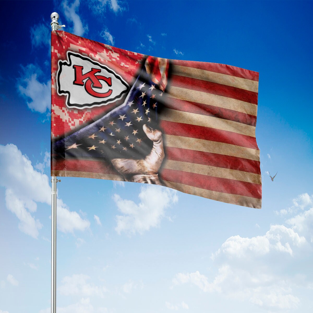 Kansas City Chiefs Flag Kansas City Chiefs Lawn Sign Kansas Etsy