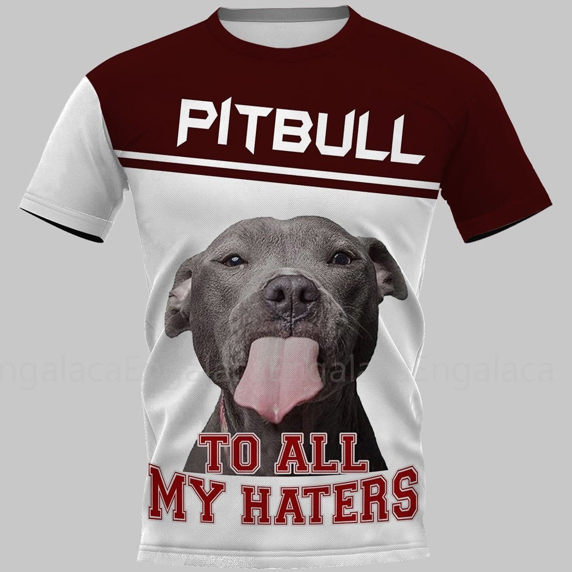 Pitbull 3D Tshirt Pitbull Dog Print Shirt funny Pitbull dog Etsy