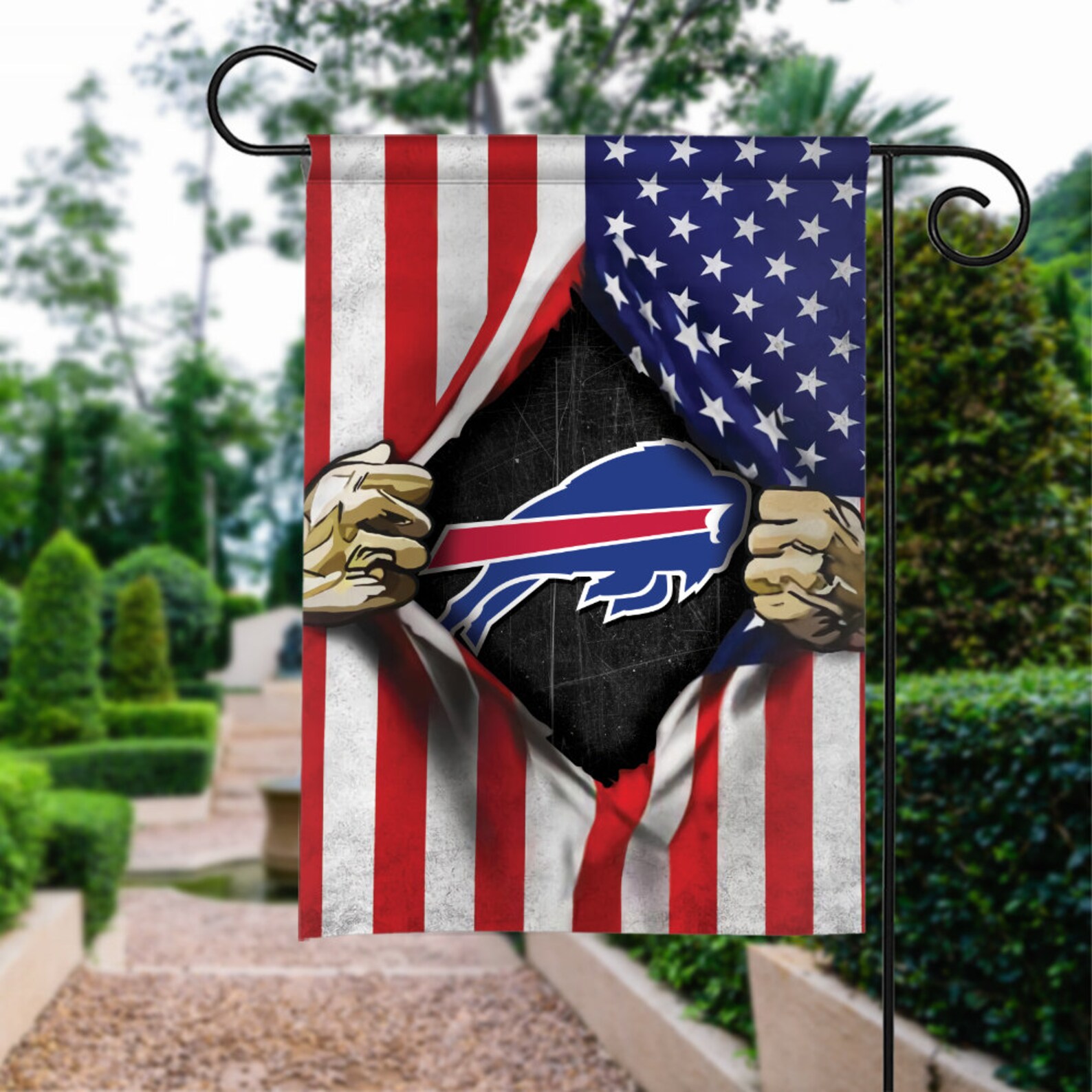 Buffalo Bills Flag Buffalo Bills Fan Flag Buffalo Bills Lawn Etsy