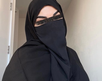 demi-niqab noir