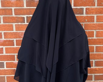 Saudi khimar three layer