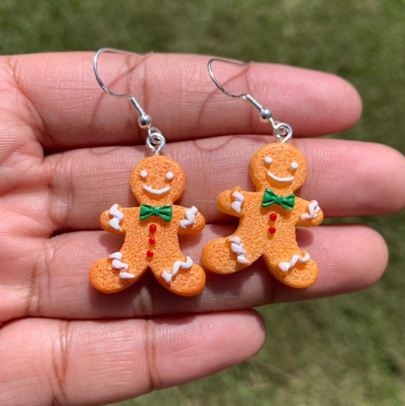 Candy Cane Earrings Christmas Earrings Christmas Gift Etsy