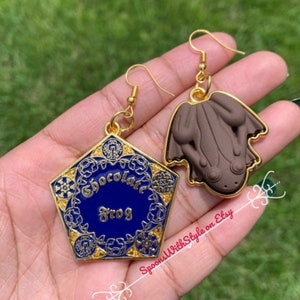 Chocolate Frog Earrings, Novelty Earrings, Statement Earrings, HEAVY*